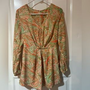 Gianni Bini Hazel Paisley Print Romper